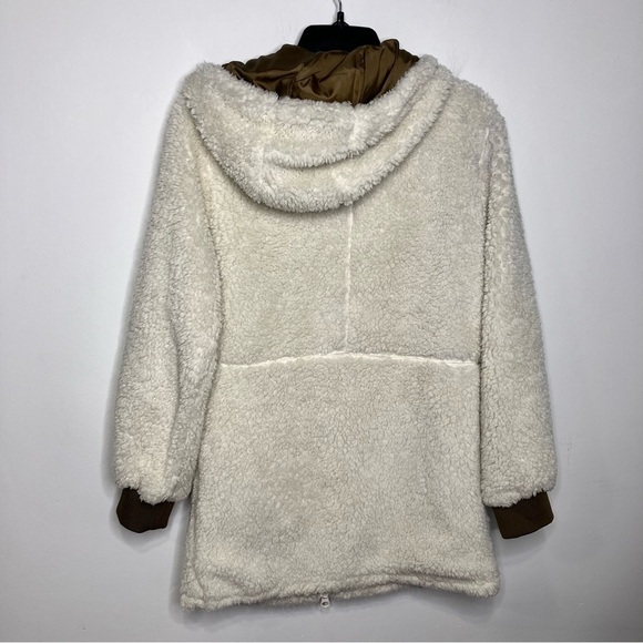 ZYIA‎ Active Teddy jacket longer length cream size small - Picture 8 of 8